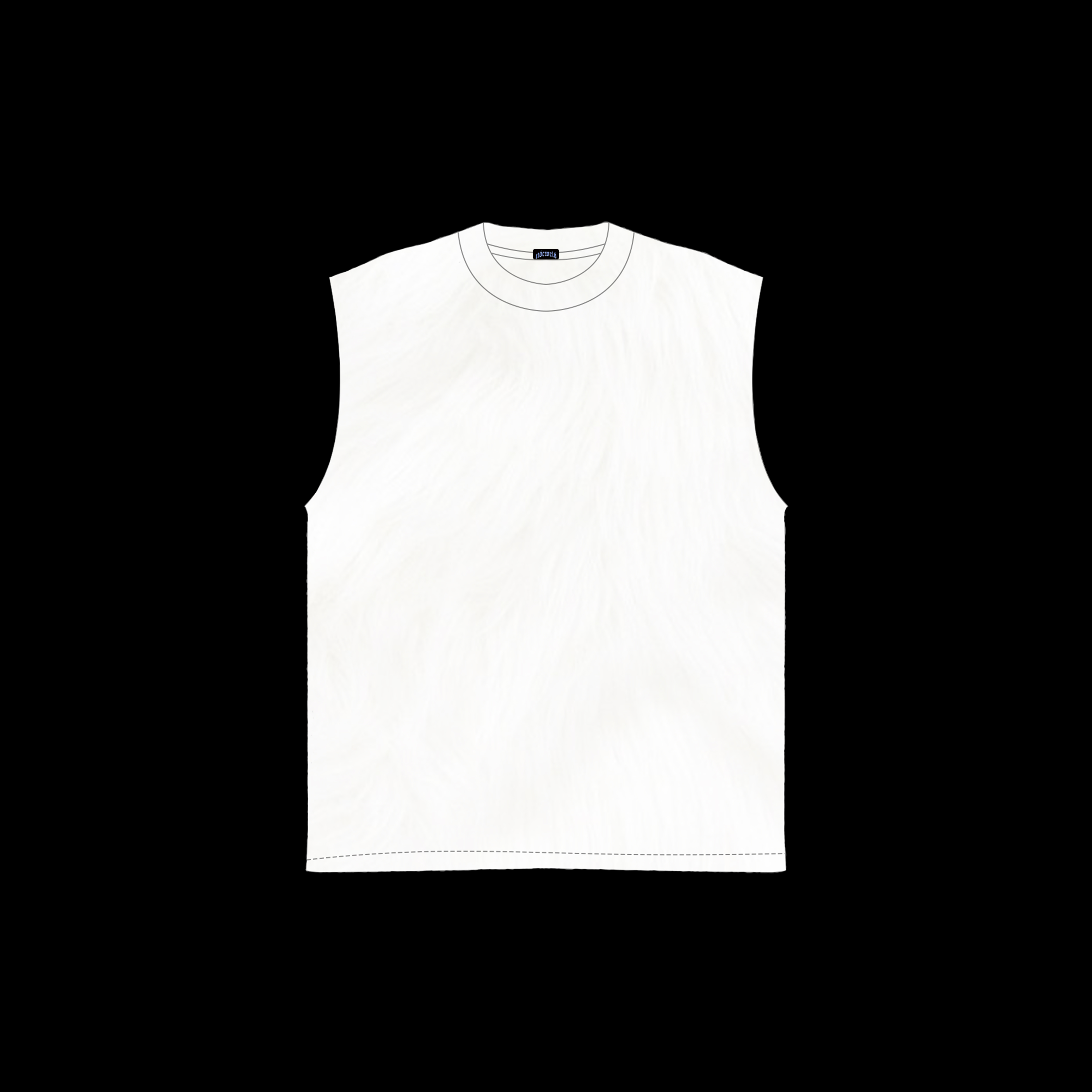 White TTDCWRLD Crest Tank visual